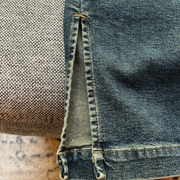 Y2K Vintage Denim Mid Rise Maxi Skirt, with belt detailing, Circa 2006 - Picture 6 of 17